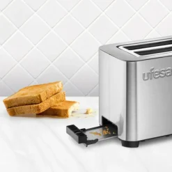 Tostador Ufesa Duo Plus Delux 850W 2 ranuras 7 niveles inox
