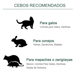 Trampa para animales PawHut metálica 2 puertas verde oscuro 28x100x25 cm