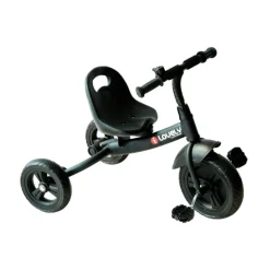 Triciclo Homcom 3 ruedas +18M negro 55x49x74 cm