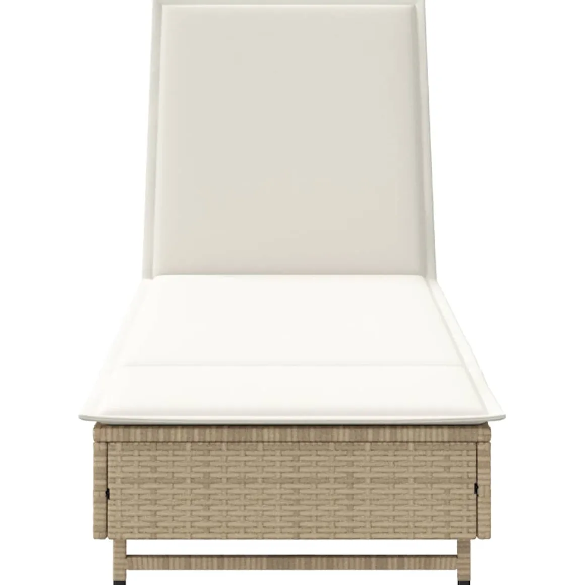 Tumbona Arenis reclinable 3 posiciones + 2 ruedas 80x179x55 cm