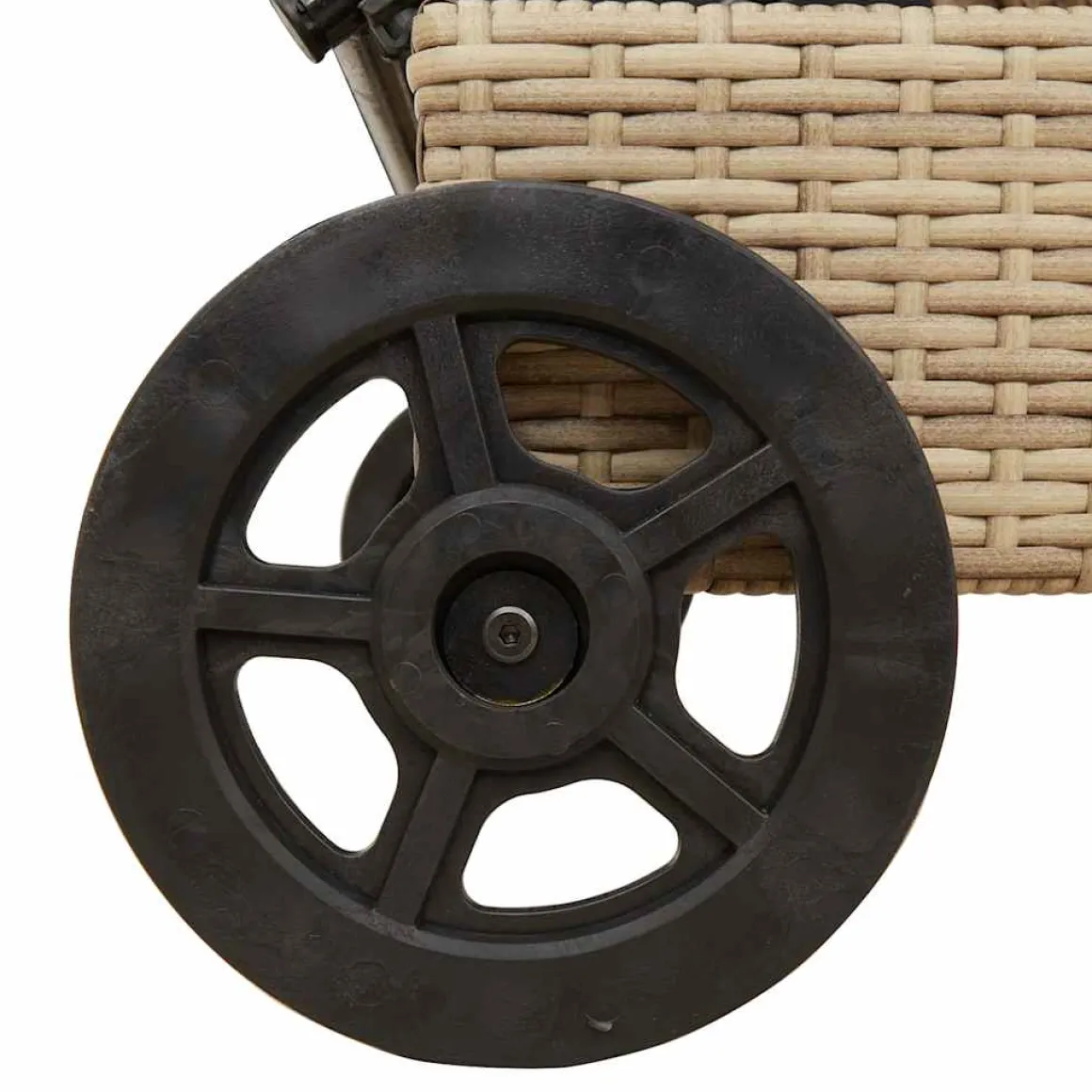 Tumbona Arenis reclinable 3 posiciones + 2 ruedas 80x179x55 cm