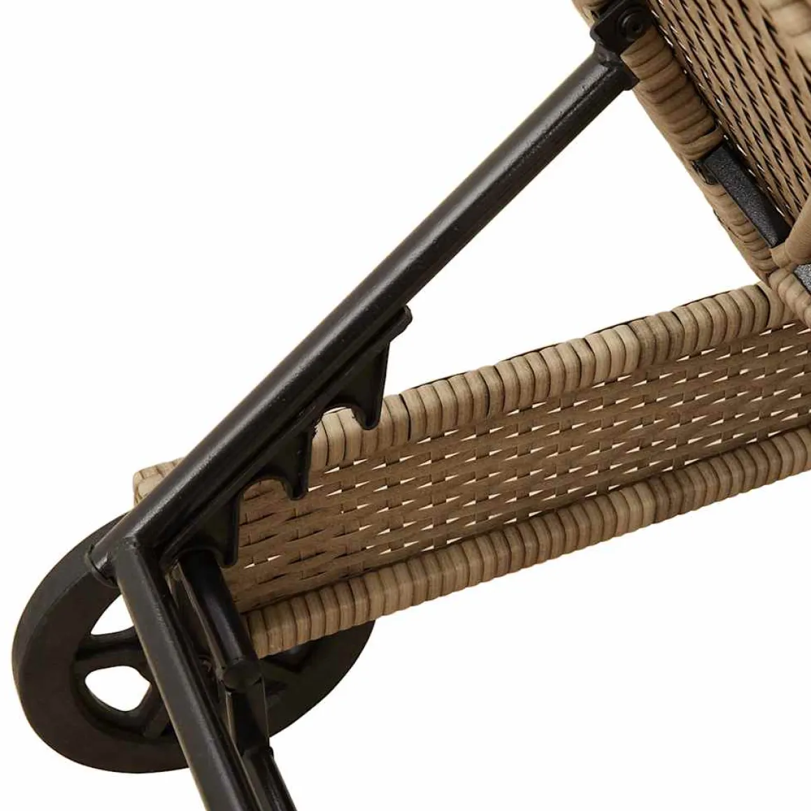 Tumbona Arenis reclinable 3 posiciones + 2 ruedas 80x179x55 cm