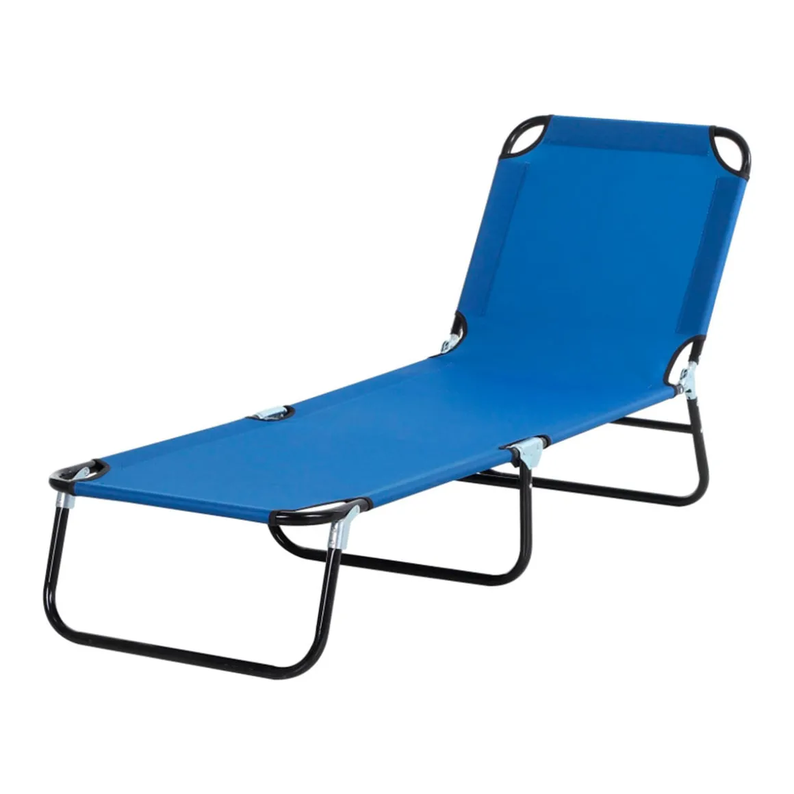 Tumbona de jardín Outsunny ajustable 5 niveles plegable 85x56x190 cm