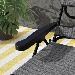 Tumbona Flexx Outsunny plegable con respaldo ajustable gris 31x194x72 cm