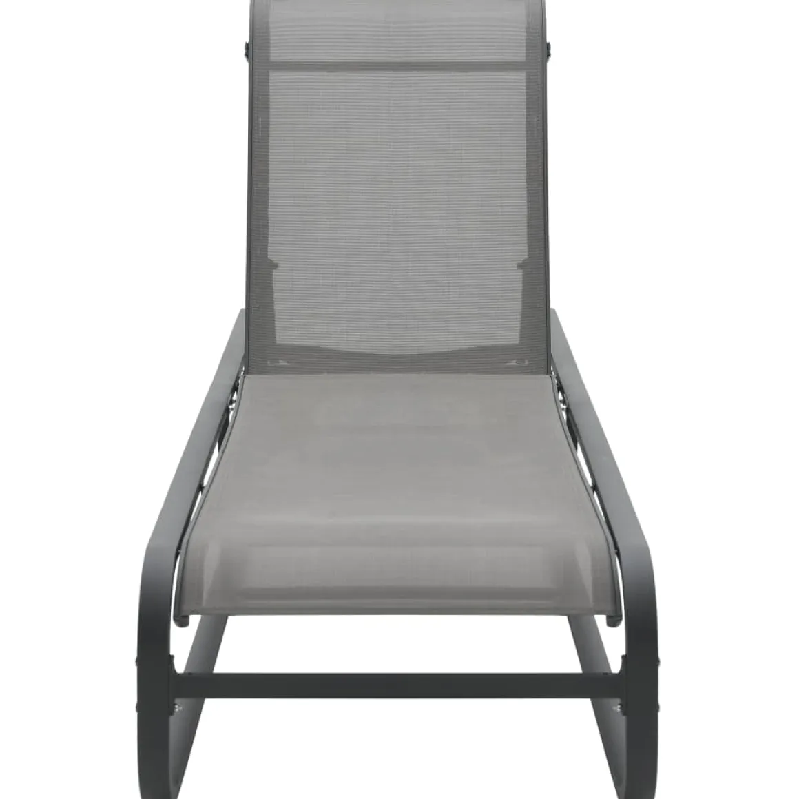 Tumbona Marina reclinable gris 36x200x65