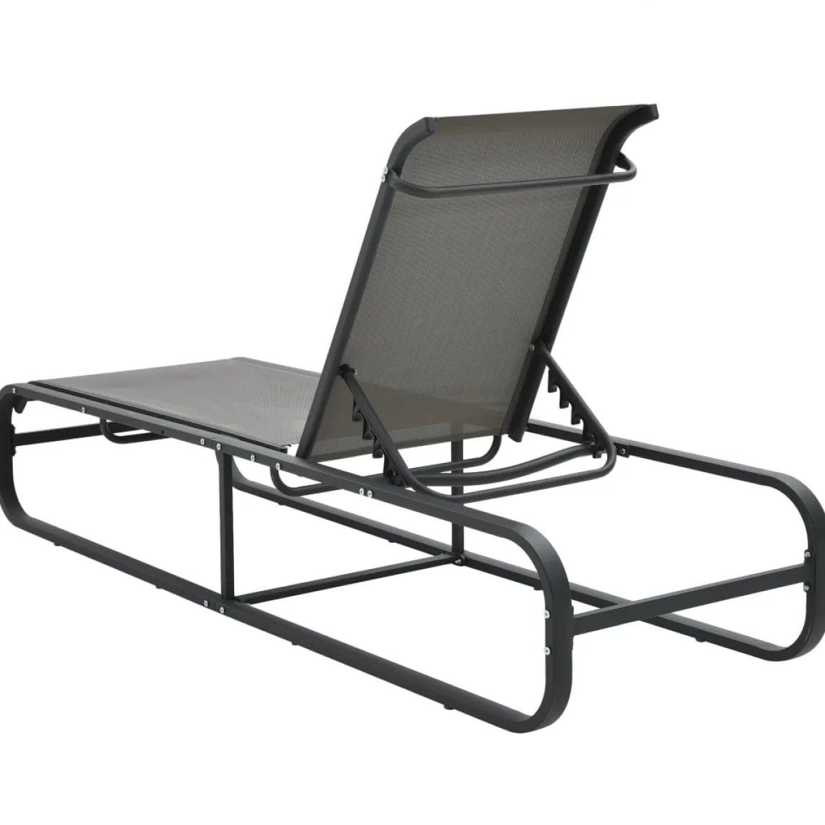 Tumbona Marina reclinable gris 36x200x65