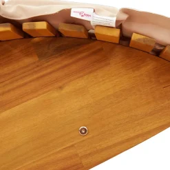 Tumbona mecedora Manzaneda madera de acacia 74x154x60 cm