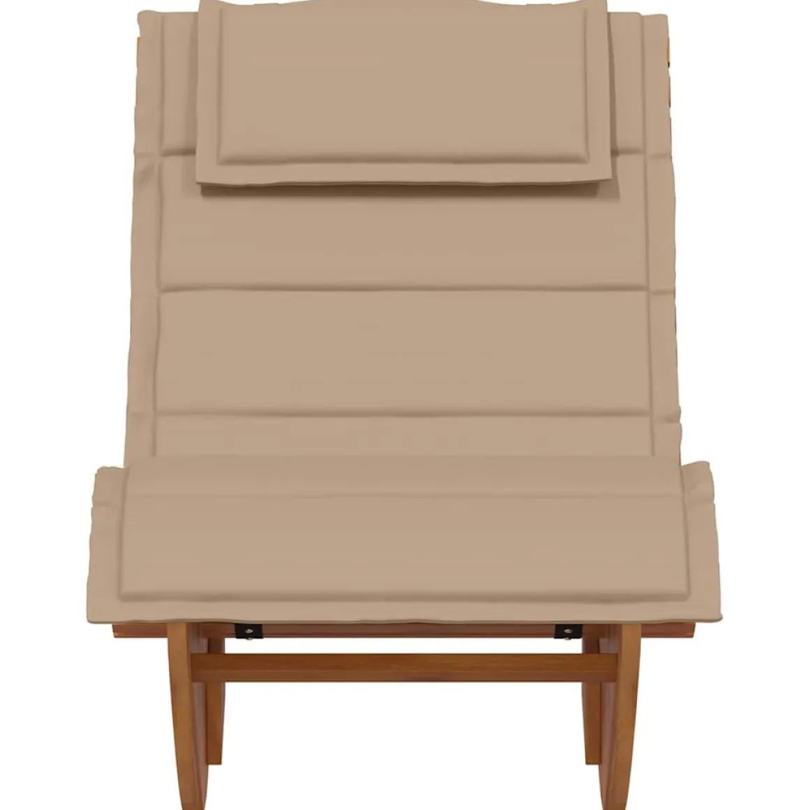 Tumbona mecedora Manzaneda madera de acacia 74x154x60 cm