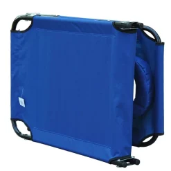 Tumbona Outsunny orificio para cabeza plegable/reclinable azul 56x28x190 cm