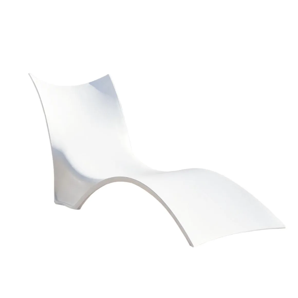 Tumbona relax con protección UV blanco 73x193x81 cm