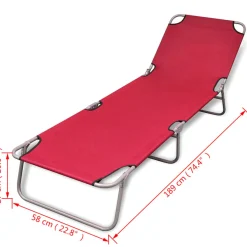 Tumbona relax Maldivas respaldo regulable 27x58x189 cm