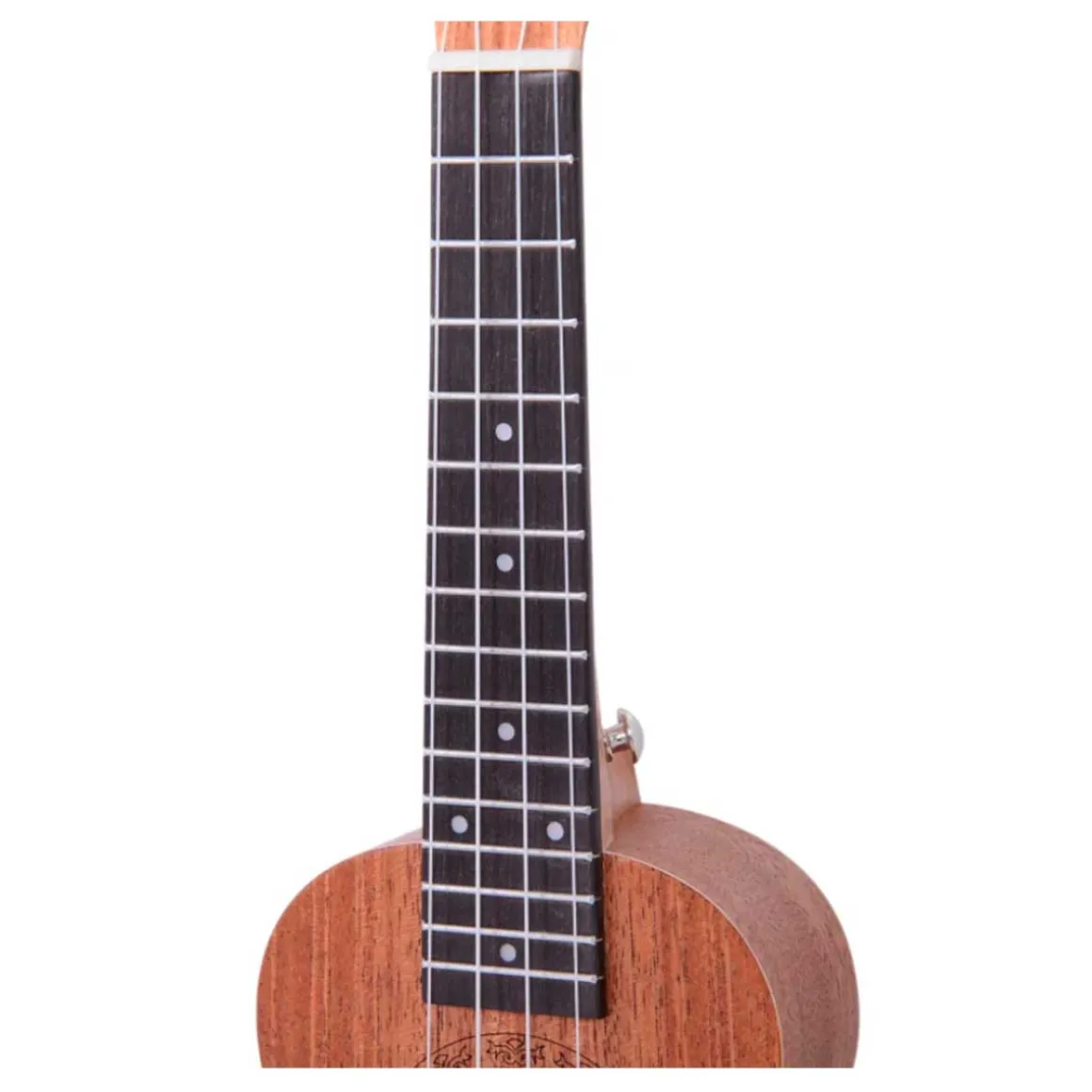 Ukelele soprano Homcom 4 cuerdas ajustables madera 53x17,5x6,2 cm