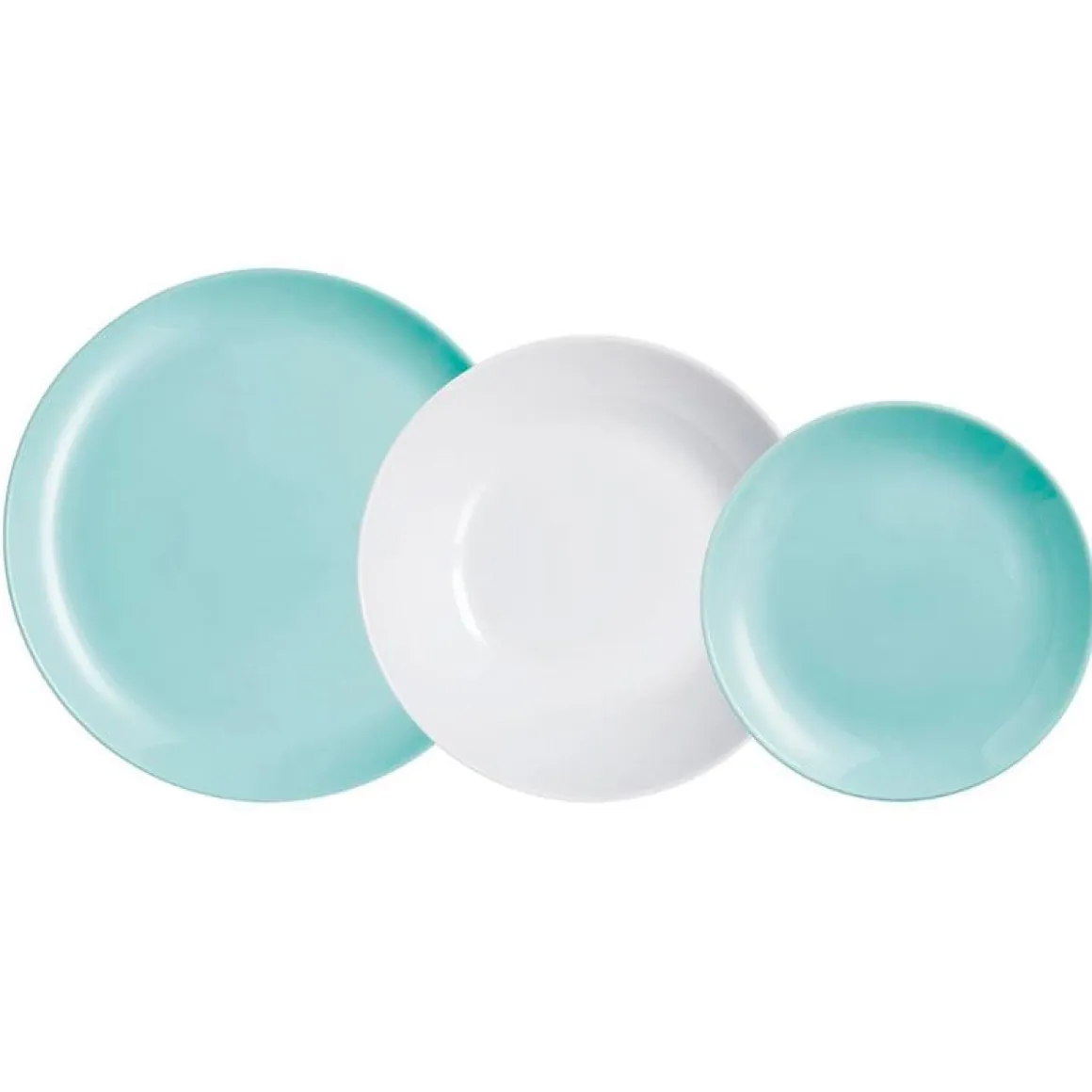 Vajilla Diwali Granit Luminarc 18 piezas 6 servicios opal