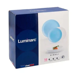 Vajilla Diwali Granit Luminarc 18 piezas 6 servicios opal