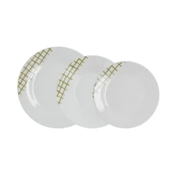 Vajilla Kansas Quid 18 piezas 6 servicios porcelana