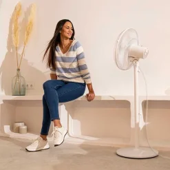 Ventilador Cecotec EnergySilence 535 2in1 altura regulable 40W 3 velocidades blanco 115 cm