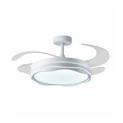 Ventilador Creta Bel Air 72W 4 aspas retráctiles blanco Ø108 cm