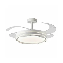 Ventilador Creta Bel Air 72W 4 aspas retráctiles blanco Ø108 cm