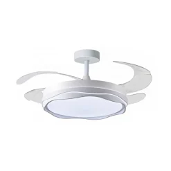 Ventilador Creta Bel Air 72W 4 aspas retráctiles blanco Ø108 cm