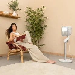 Ventilador de pie Cecotec EnergySilence 1000 Cyclone Smart 60W mando a distancia blanco