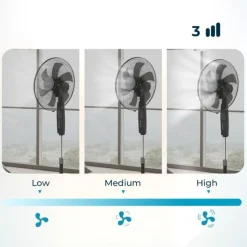 Ventilador de pie Cecotec EnergySilence 610 MaxFlow 70W 6 aspas negro