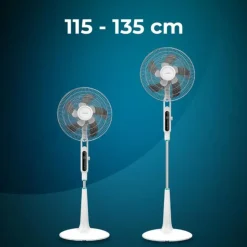 Ventilador de pie Cecotec Energysilence 1600 Moskito 65W antimosquitos mando a distancia blanco
