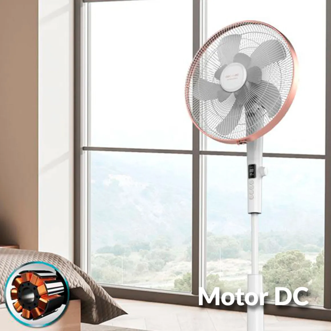 Ventilador de pie Cecotec EnergySilence 1030 SmartExtreme 28W 10 aspas blanco