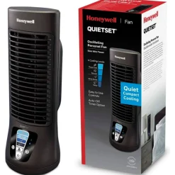 Ventilador de sobremesa Honeywell HTF210BE4 Quietset Slim Mini 5W 4 velocidades negro