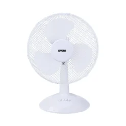 Ventilador de sobremesa Svan SVVE02120S 40W 3 velocidades oscilante blanco 52x35x27 cm