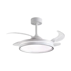 Ventilador de techo Akran Bel Air 72W 4 aspas retráctiles con luz LED Ø108 cm