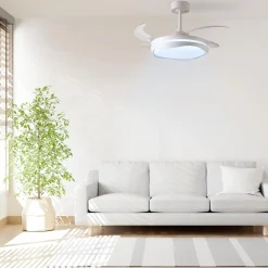 Ventilador de techo Almati Bel Air 72W 4 aspas retráctiles con luz LED Ø108 cm