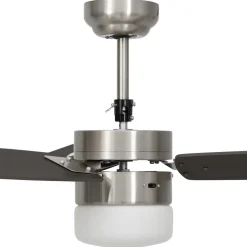 Ventilador de techo Aloe 3 aspas mando a distancia marrón oscuro Ø108 cm