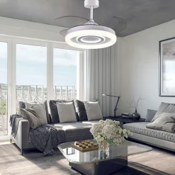 Ventilador de techo Amaltea Bel Air 116W 4 aspas retráctiles blanco Ø108 cm