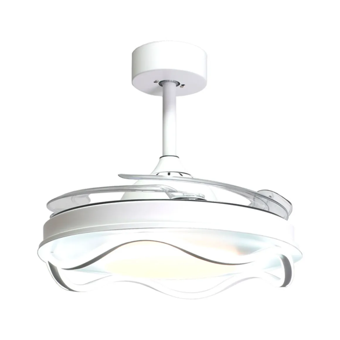 Ventilador de techo Antea Bel Air 80W 4 aspas retráctiles blanco Ø108 cm