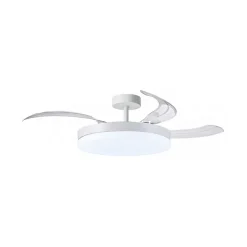 Ventilador de techo Apolo Bel Air 72W 4 aspas retráctiles blanco Ø108 cm [Nuevo 2026]