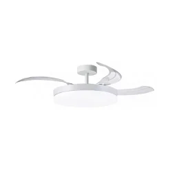 Ventilador de techo Apolo Bel Air 72W 4 aspas retráctiles blanco Ø108 cm [Nuevo 2026]