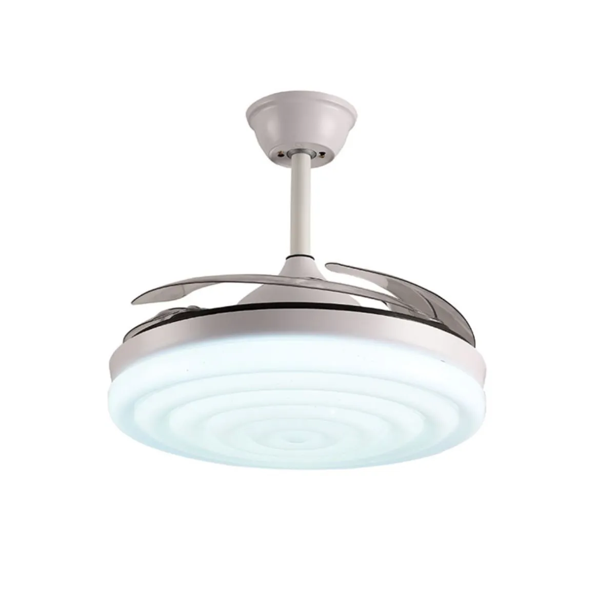 Ventilador de techo Arcos Bel Air 72W 4 aspas retráctiles mando a distancia blanco Ø108 cm
