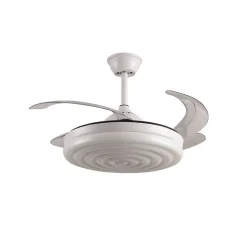 Ventilador de techo Arcos Bel Air 72W 4 aspas retráctiles mando a distancia blanco Ø108 cm