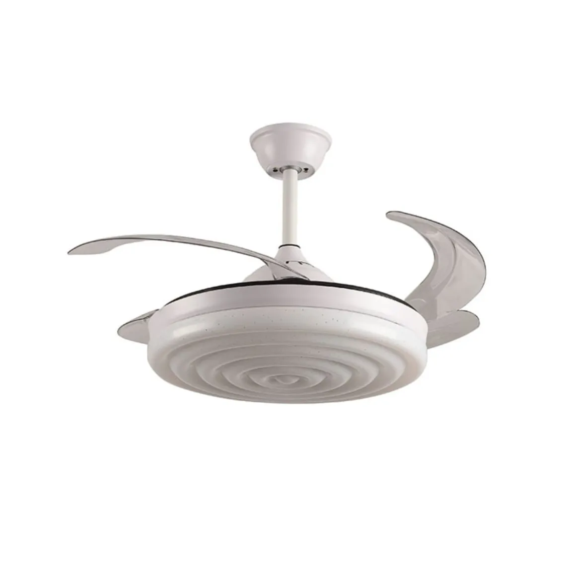 Ventilador de techo Arcos Bel Air 72W 4 aspas retráctiles mando a distancia blanco Ø108 cm