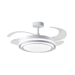 Ventilador de techo Byblos Bel Air 72W 4 aspas retráctiles blanco Ø108 cm