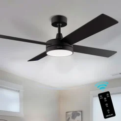Ventilador de techo Cecotec EnergySilence Aero 5200 White/Black Line 60W 4 aspas Ø132 cm