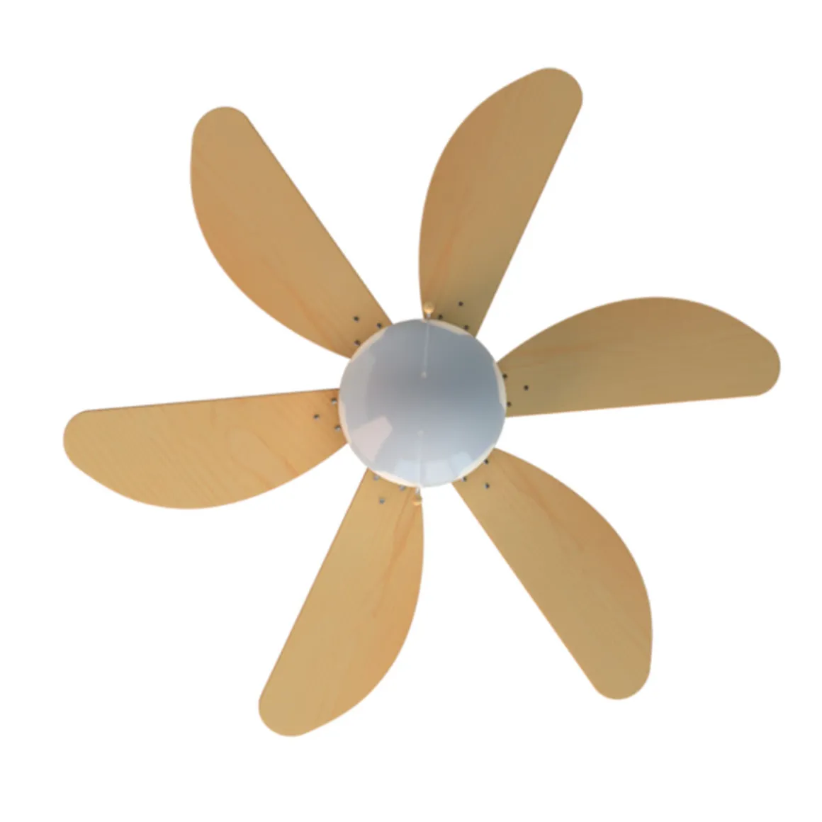Ventilador de techo Cecotec EnergySilence Aero 350 50W 6 aspas reversibles blanco/marrón