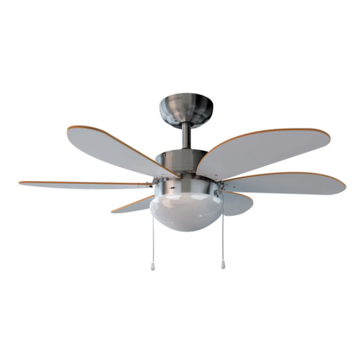 Ventilador de techo Cecotec EnergySilence Aero 350 50W 6 aspas reversibles blanco/marrón