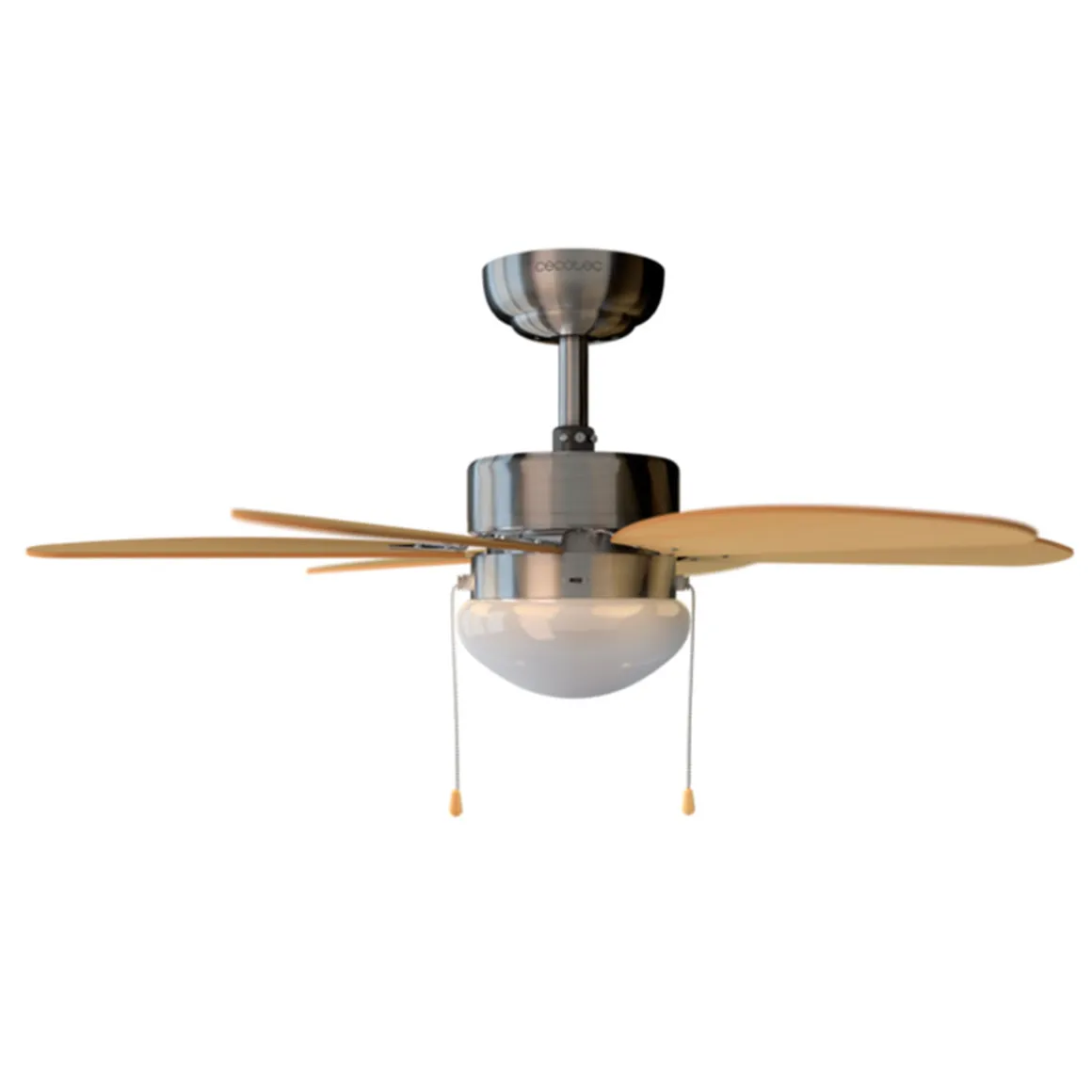 Ventilador de techo Cecotec EnergySilence Aero 350 50W 6 aspas reversibles blanco/marrón