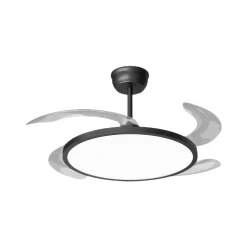 Ventilador de techo Eolia 4 aspas retráctiles con mando a distancia Ø106 cm