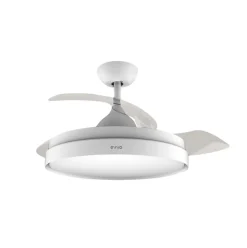 Ventilador de techo Evvo V450 40W 3 aspas retráctiles 6 velocidades blanco Ø107 cm