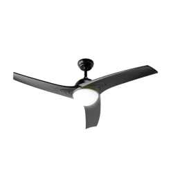 Ventilador de techo Evvo V522 60W 3 aspas 6 velocidades negro Ø132 cm
