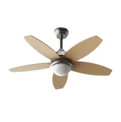 Ventilador de techo Evvo V416 55W 5 aspas 3 velocidades natural Ø106 cm