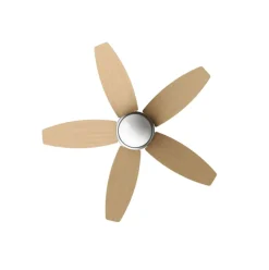 Ventilador de techo Evvo V416 55W 5 aspas 3 velocidades natural Ø106 cm