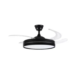 Ventilador de techo Galeno 4 aspas retráctiles con mando a distancia Ø106 cm